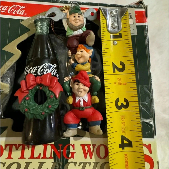 Coca Cola Vintage 1996 Christmas Bottling Works Ornament Collection Original Box - Picture 9 of 10